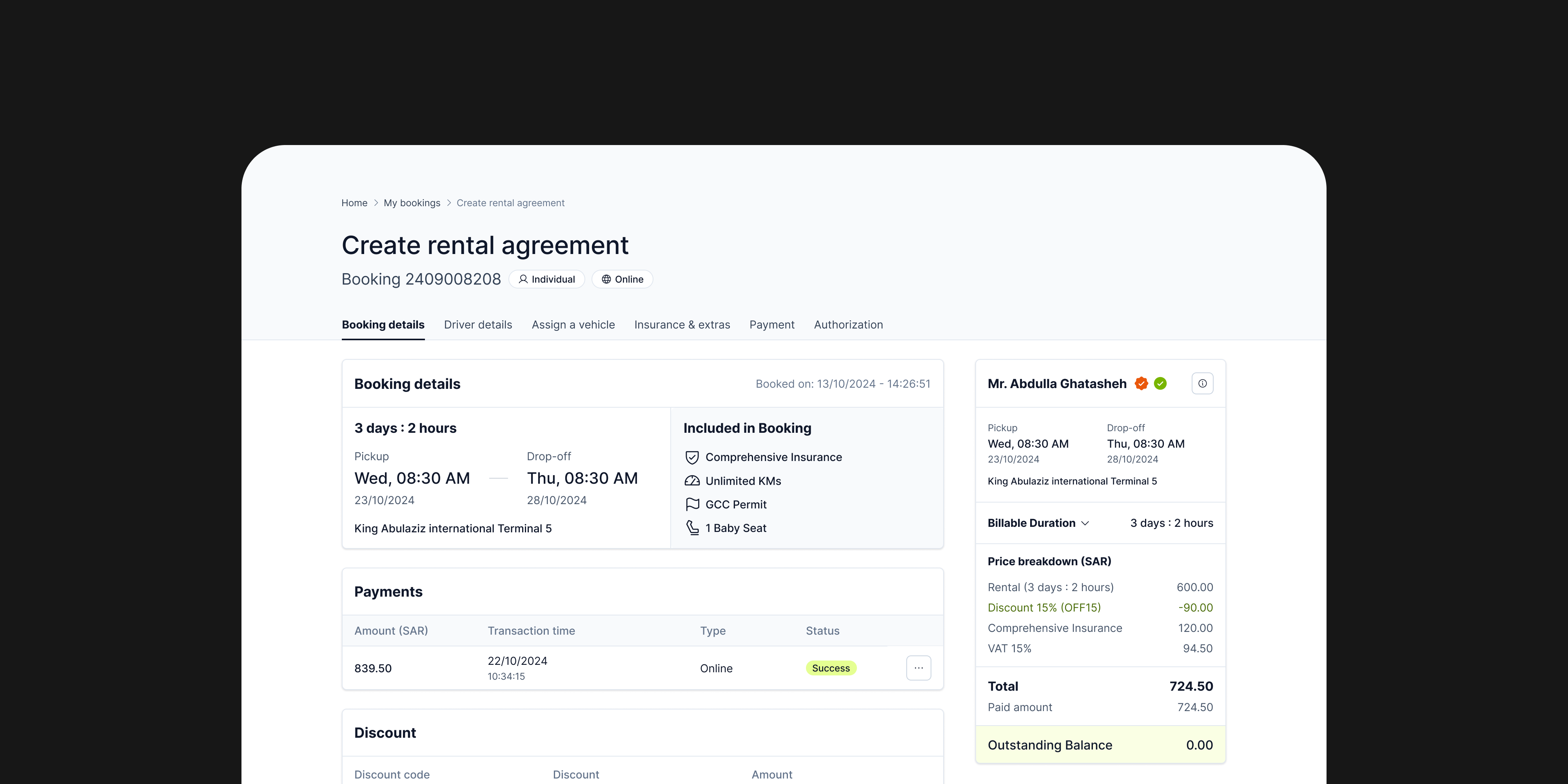 Seamless Converting a Booking to Agreement